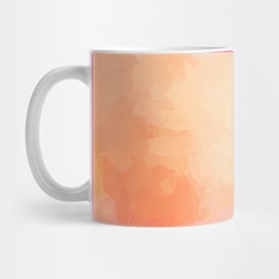 Peach Summer Abstract Painting Mug